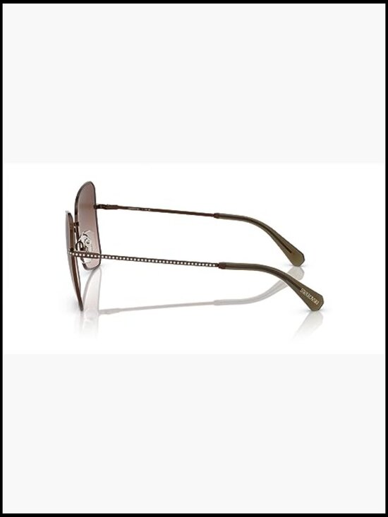 Butterfly Sunglasses with Metal Frame and Gradient Lenses Micro Pavé Set